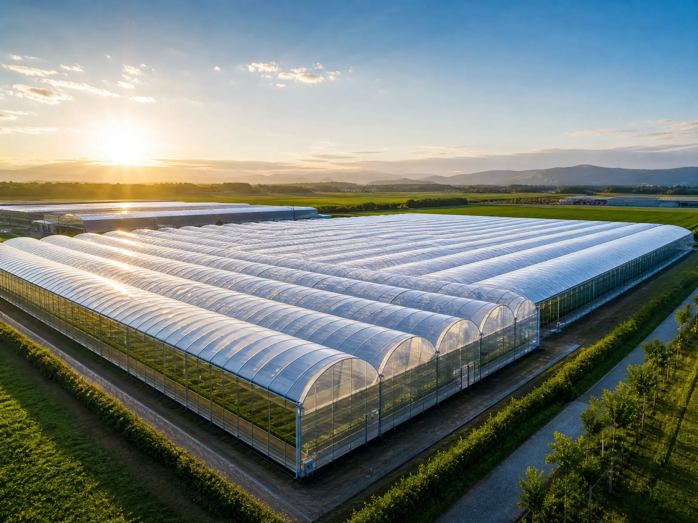 Commercial Vegetable & Flower Greenhouse Complexes