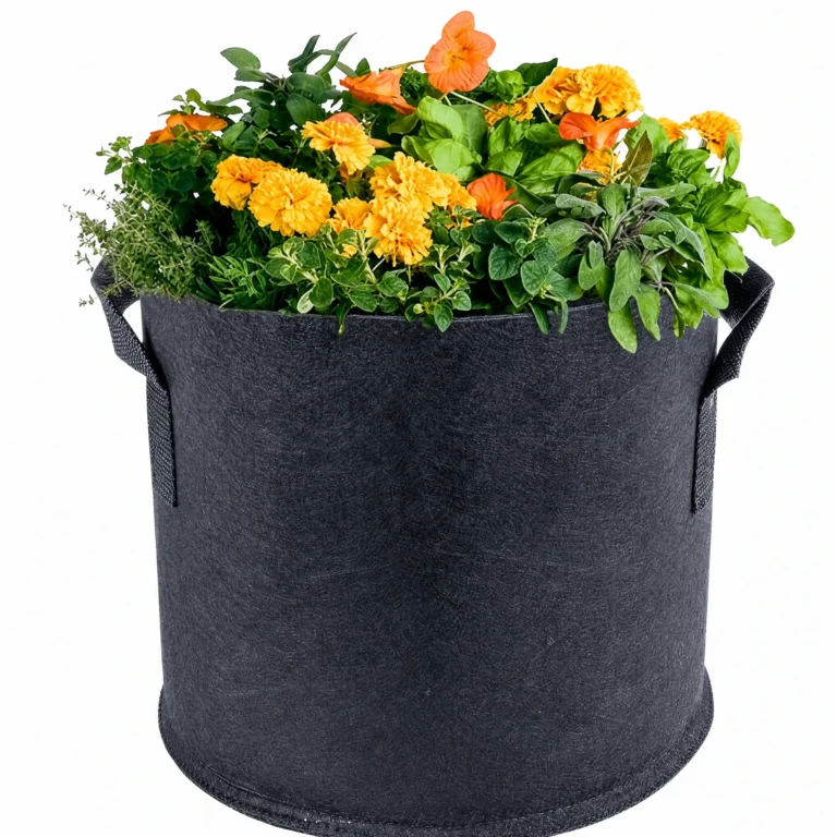 Heavy duty black non-woven fabric grow bags with reinforced handles wholesale