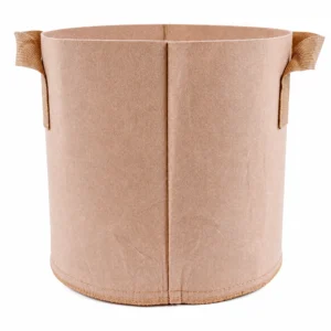 Heavy duty tan thickened non-woven fabric grow bags with handles wholesale